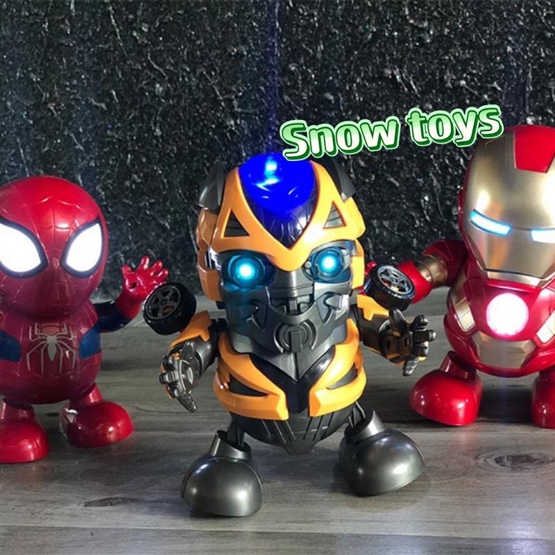 Robot nhảy múa Dance Hero nhảy múa phát nhạc ánh sáng nhấp nháy - Captain America Spider man Iron man Batman Thanos