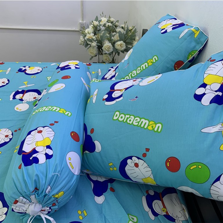 Drap Giường Ga Giường May Từ Vải Cotton Thắng Lợi Mẫu Mới Mát Mềm Mịn Đẹp Vượt Thời Gian - Mẫu Doraemon