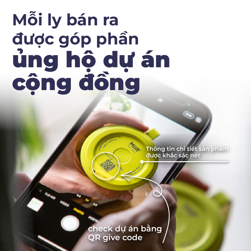 MiiR - Bình giữ nhiệt Sipper Straw - Màu Xanh Sương Mai/ Hồng Gỗ - 473ml