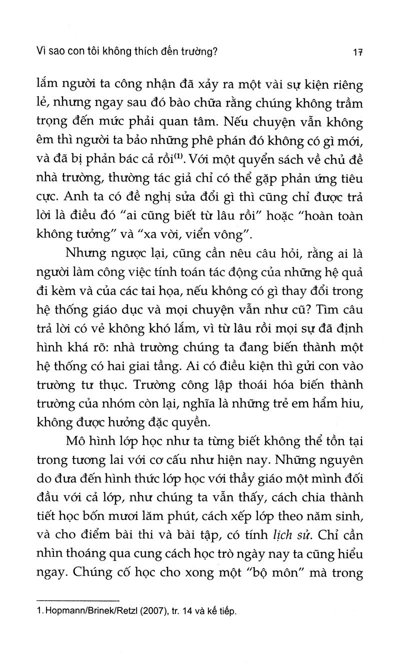 Vì Sao Con Tôi Không Thích Đến Trường?