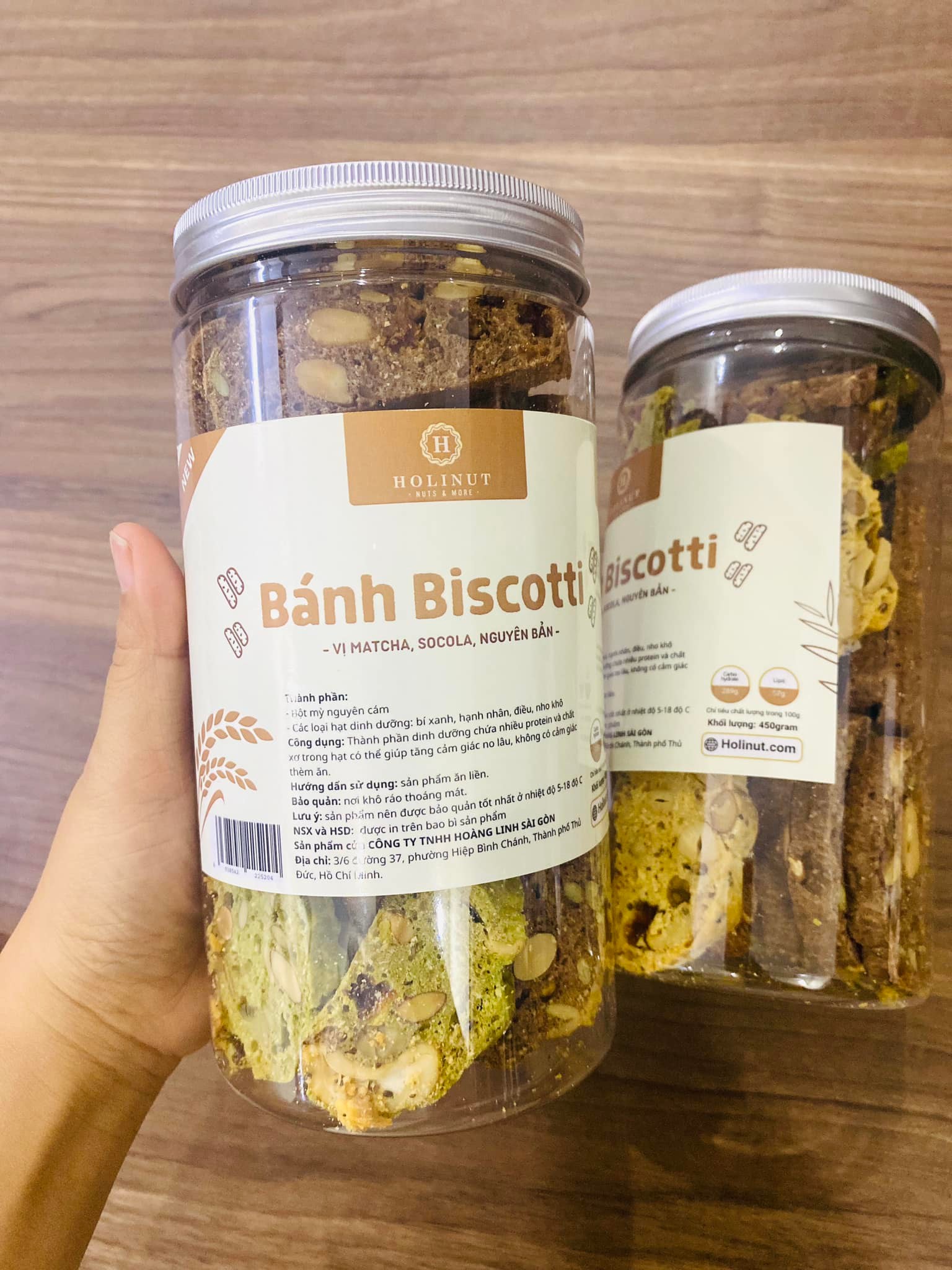 Bánh Biscotti nguyên cám 3 vị mix hạt dinh dưỡng nhập khẩu / Ăn kiêng lành mạnh, bổ dưỡng, phù hợp eat clean