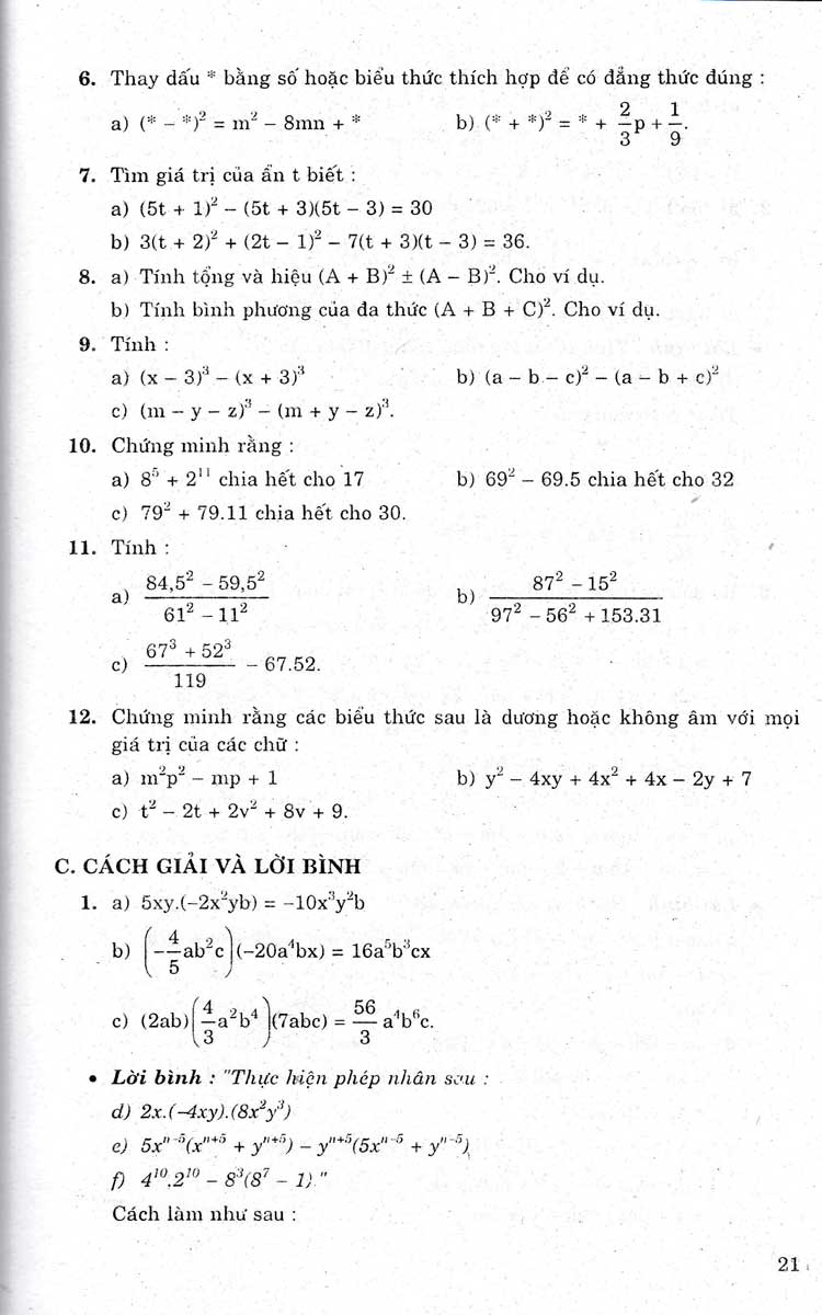 Tìm Chìa Khóa Vàng Giải Bài Toán Hay Lớp 8-9  _HA