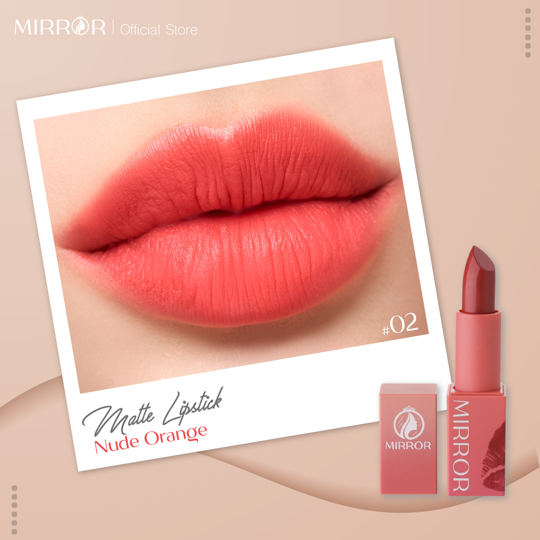 Son môi lì dạng thỏi MIRROR Matte Lipstick 4g