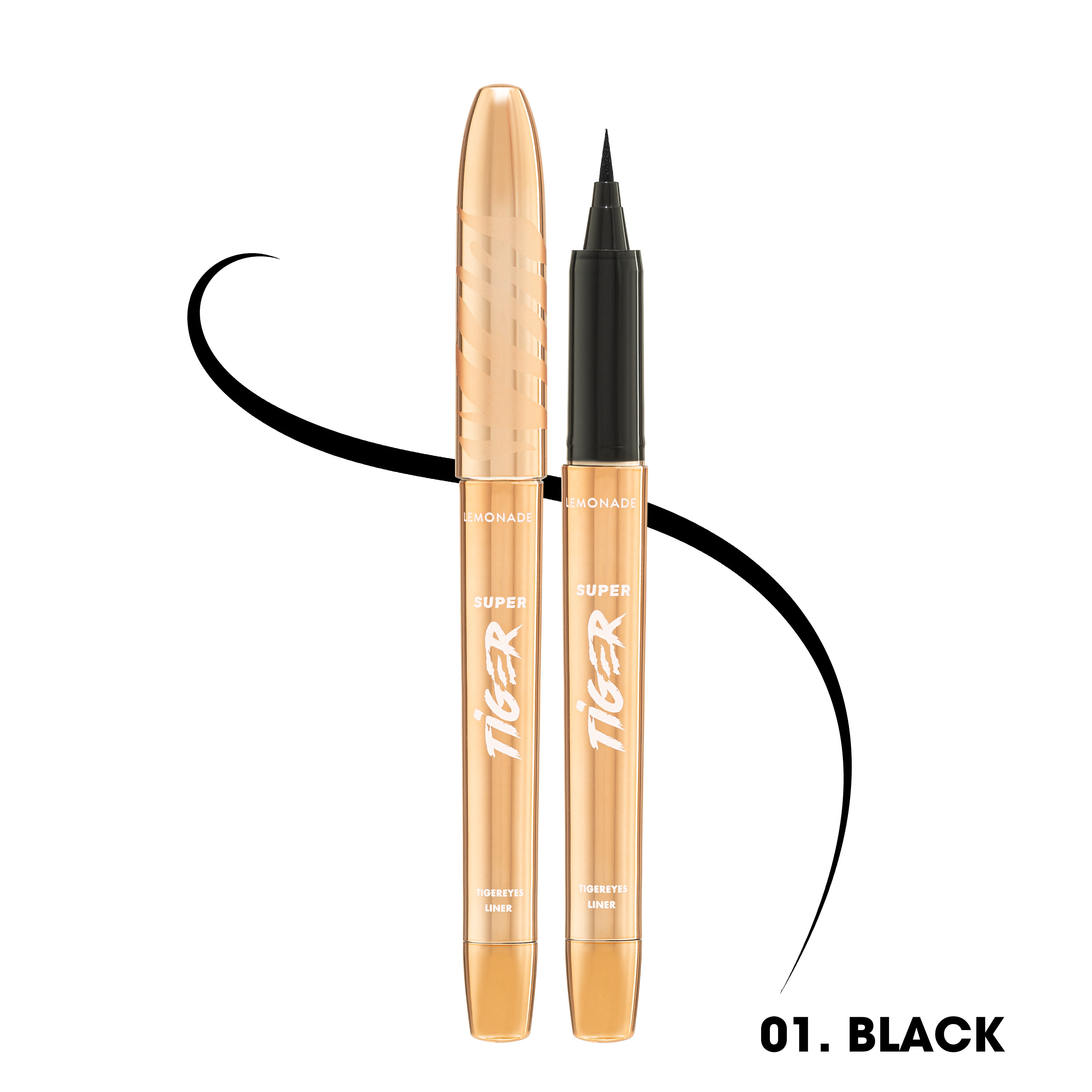 Combo Lemonade bút kẻ mắt SuperTiger Micro Eyeliner 1g và chì kẻ mày 2 đầu Want It Got It 2.75g