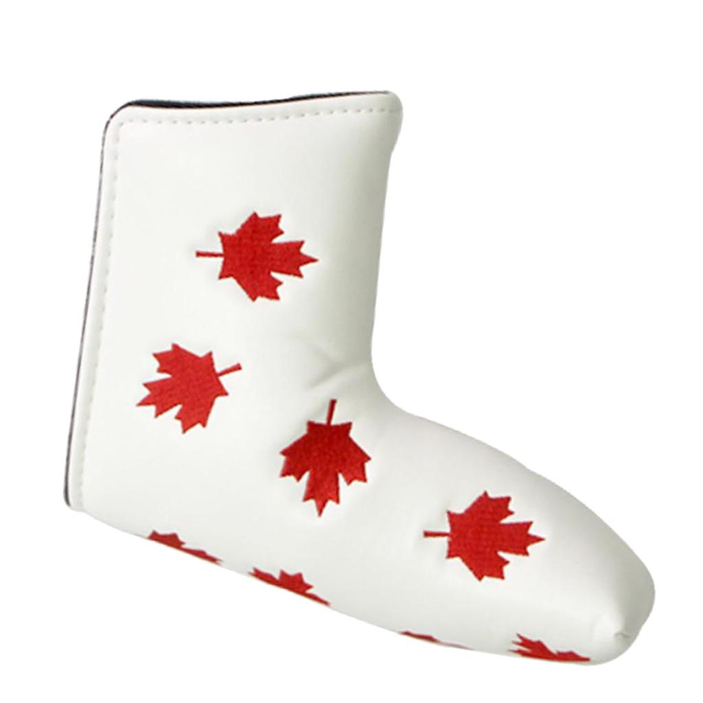 Waterproof Golf Blade Putter Head Cover Boot Headcover Protector Boots White