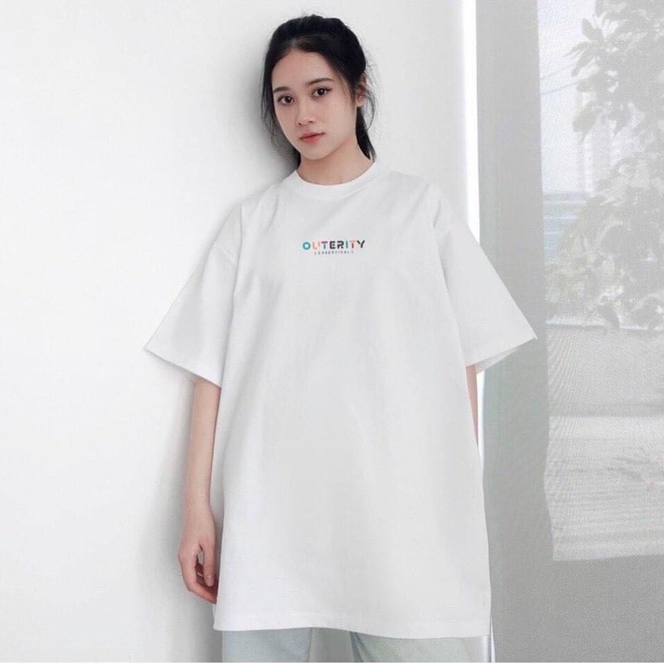 (FullTag - Fullsize) Áo Phông Nam Nữ Form Rộng Tay Lỡ Vải Cotton Mịn Mát - OUTERITY  (Fulltag cổ - tay áo)