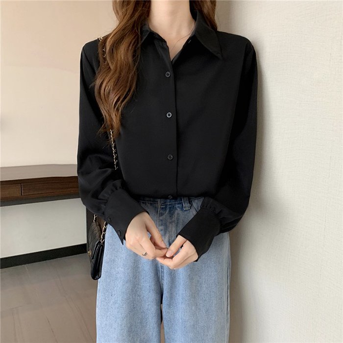 Áo Sơ Mi Nữ Dáng Rộng Tay Dài In Họa Tiết Chấm Bi Cao Cấp Bigsize Dạng Áo Lụa Nữ Kiểu Mặc Đi Làm Công Sở SHOPPRO-SM3 3A31