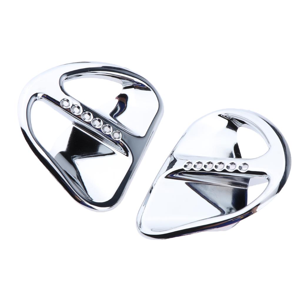 2 Chiếc Fairing Khe Hút Không Khí Dạng Lưới Tản Nhiệt Dành Cho Xe Honda Goldwing GL1800 Chrome