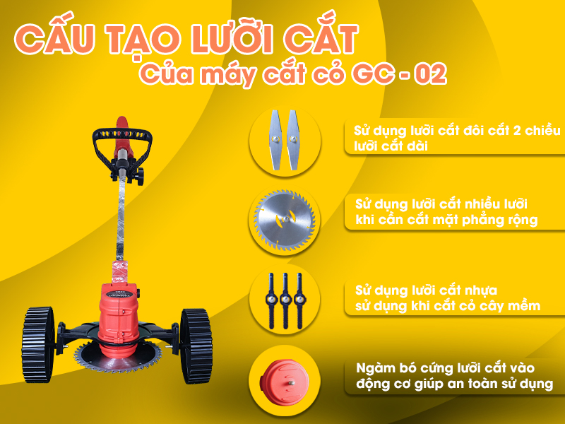 Máy cắt cỏ chạy pin Yamafuji GC-02 (24V)