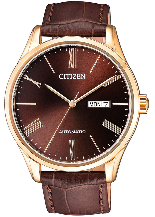 Đồng Hồ Nam Citizen Dây Da NH8363-14X - Mặt Nâu