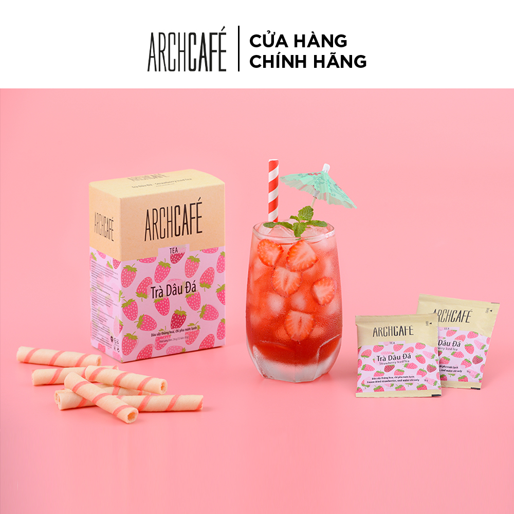 Combo 3 Trà Dâu Đá - Trà trái cây hoà tan Archcafé