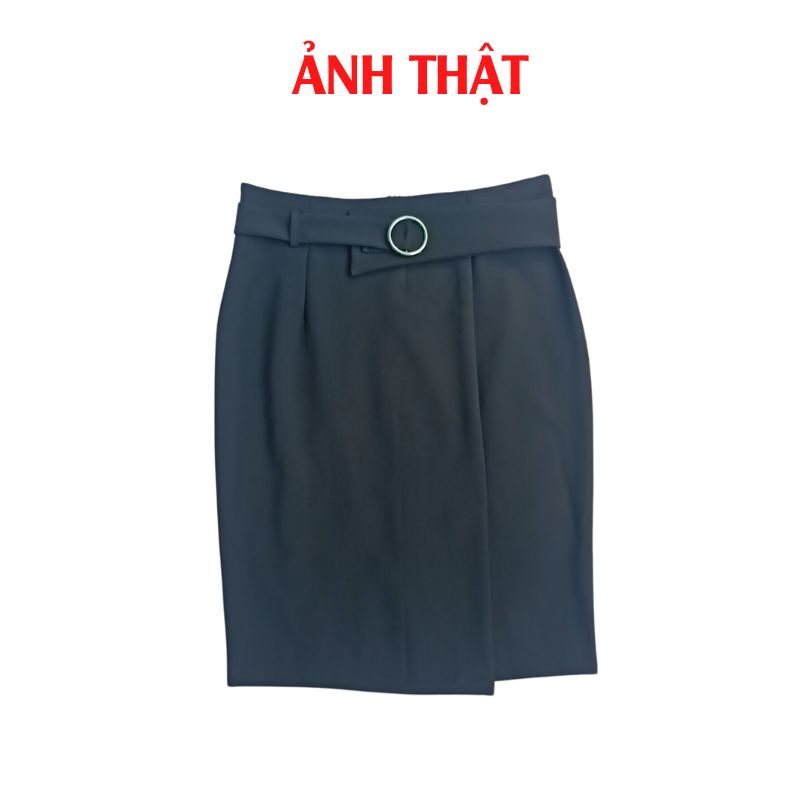 Chân Váy Nữ Công Sở New Design Thiết Kế Dáng Váy Chữ A Trẻ Trung ,Phối Phụ Kiện ,Phom Chuẩn ,Vải Tốt Co Giãn ,Màu Trắng CV0072