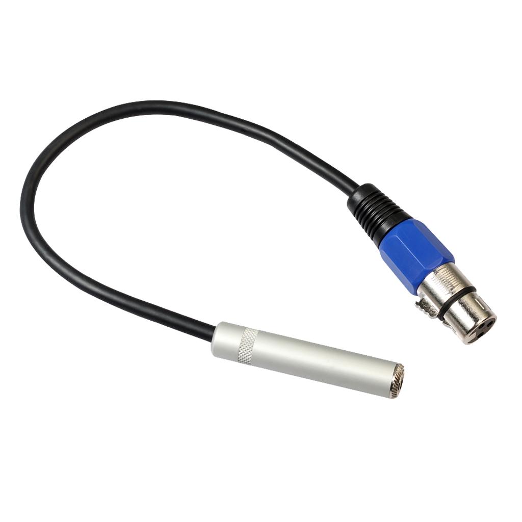 Âm Thanh Stereo Jack 6.35 Mm Cái-3 Chân Nữ XLR Ổ Cắm Dây Âm Thanh 1ft 0.3 M