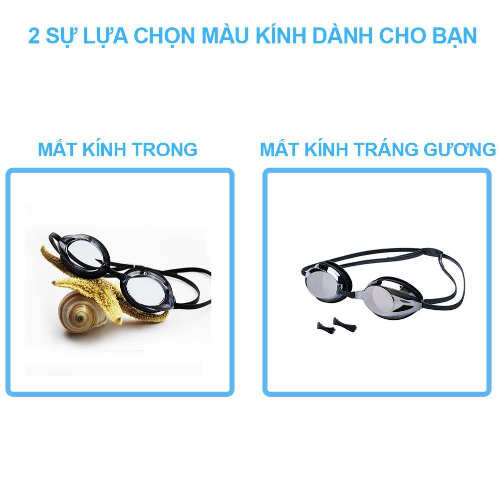 Kính bơi người lớn SPORTY 1154 tráng gương thi đấu chuyên nghiệp mắt kính cản tia UV hạn chế sương mờ