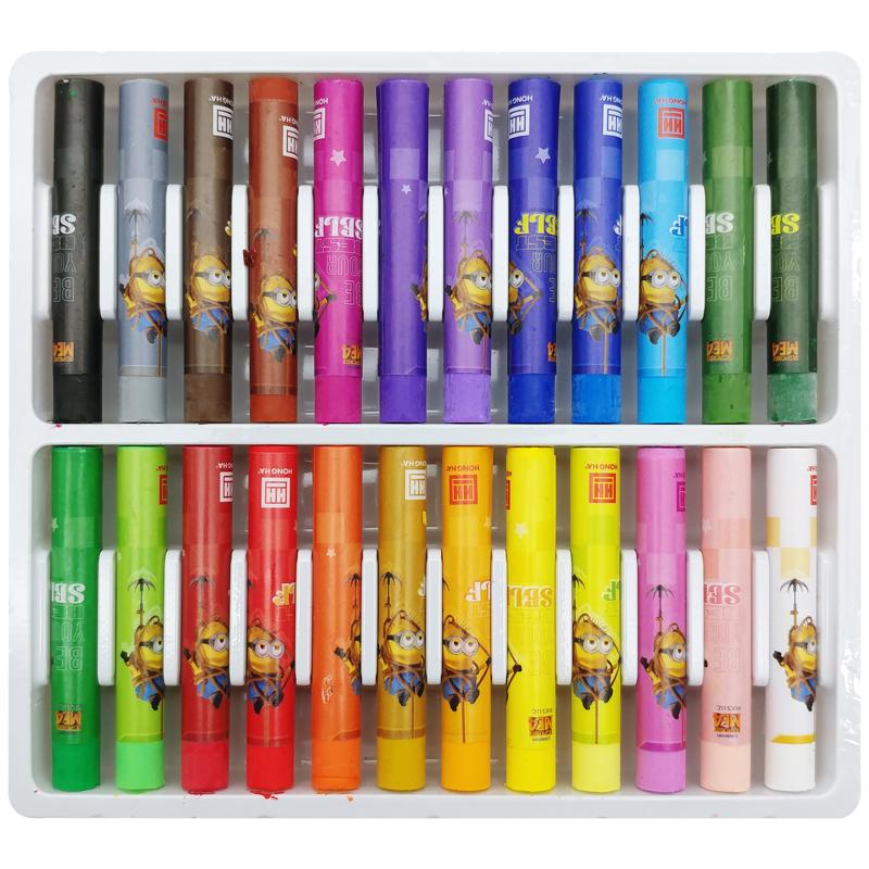 Hộp 24 Bút Sáp Dầu Minions - Hồng Hà 8133