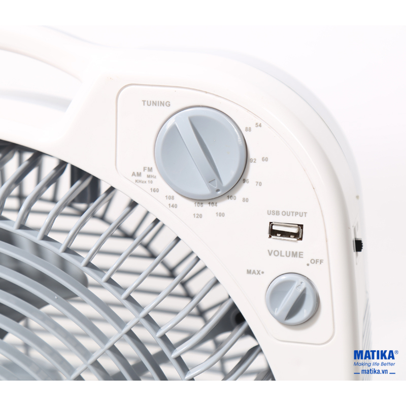 Quạt sạc điện MATIKA MTK-6315 4IN1 - Hàng chính hãng