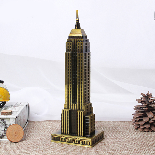 Mô hình tòa nhà Empire State cao 22 cm (Màu Vàng Rêu)