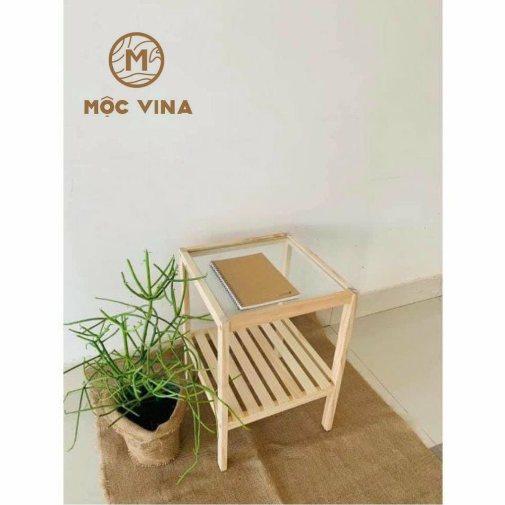 Tủ Đầu Giường Kệ Đầu Giường Mặt Kính Phong Cách Hàn Quốc Mộc Vina