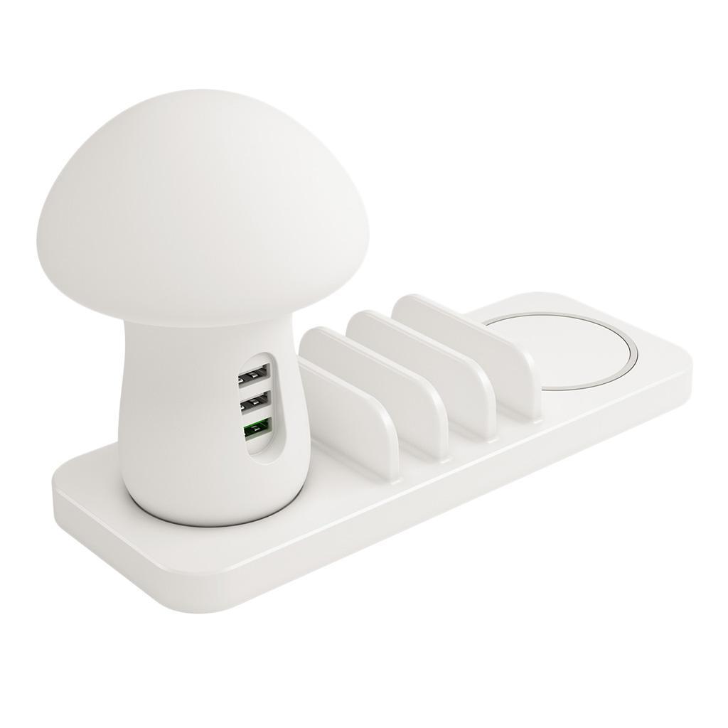 3 USB Multi Port  Charger Quick Charging Station Dock -White EU