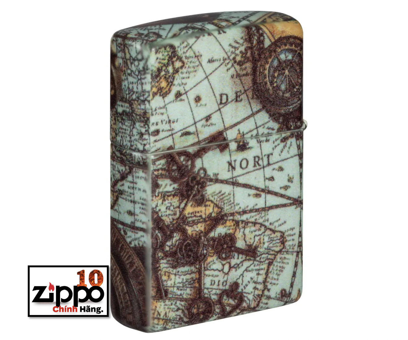 Bật lửa Zippo 49916 Compass Design - Chính hãng 100%