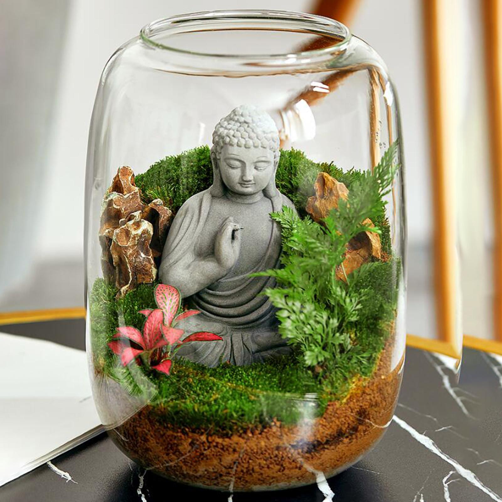 Vase Glass Glass Empty Bottle for Home Office Ornament