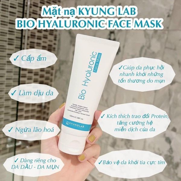 Mặt Nạ B9 Kyung Lab Bio Hyaluronic Face Mask 100ml - phục hồi và cấp ẩm tức thì cho làn da