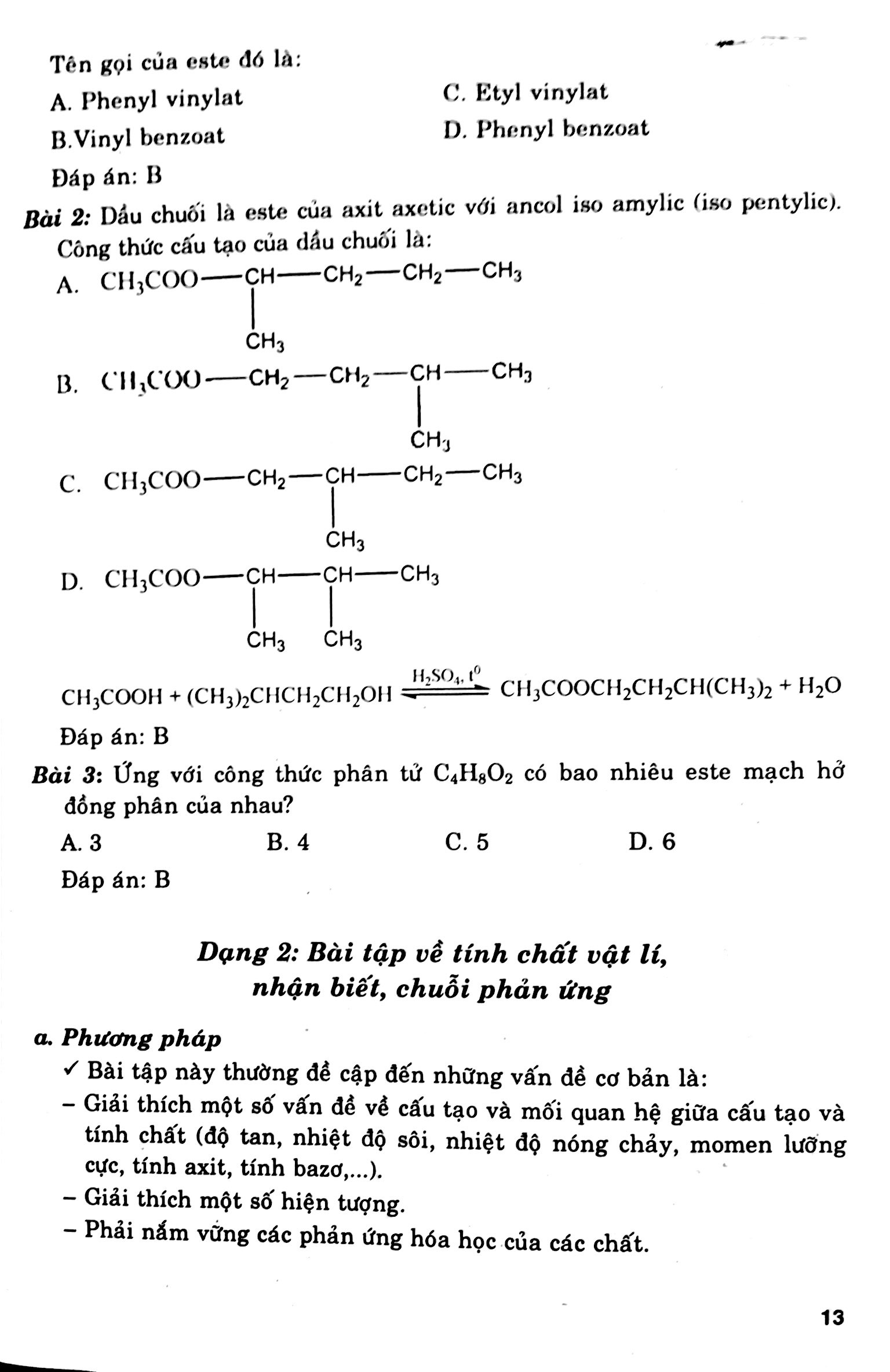 Phân Loại Va Phương Pháp Giải Chi Tiết Bài Tập Trắc Nghiệm Hóa Học 12 Trọng Tâm Ôn Luyên Thi Tú Tài,Đại Học Và Cao Đẳng