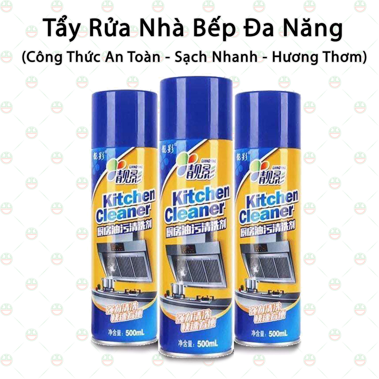 Bình Xịt Chai Tẩy Rửa KhoNCC Hàng Chính Hãng Cho Nhà Bếp Đa Năng - An Toàn Hương Thơm Dễ Chịu - Dung tích 500ml - KLVQ-696-CTRB