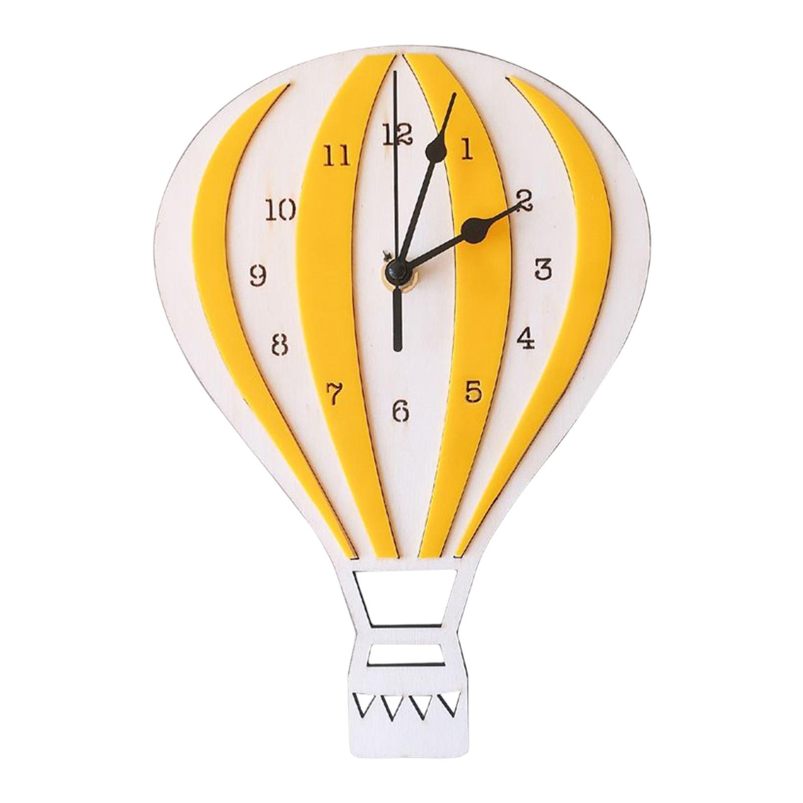 Cartoon Wall Clock Non Ticking Nordic Style for Dining Room Home Restaurant