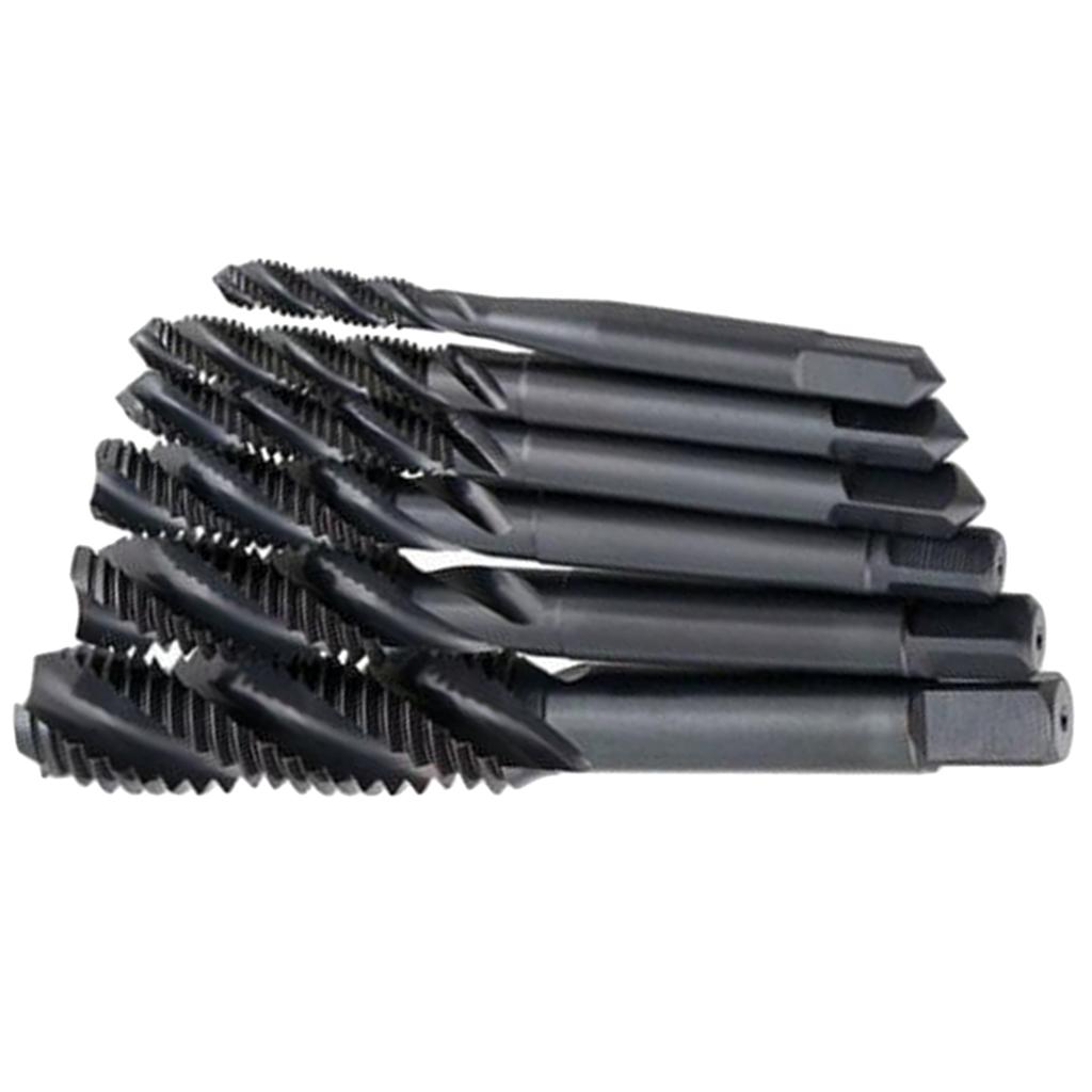 Woodworking Hole Bit HSS Screw Hand Tap Spiral Screw Thread Drill Bit - 5pcs