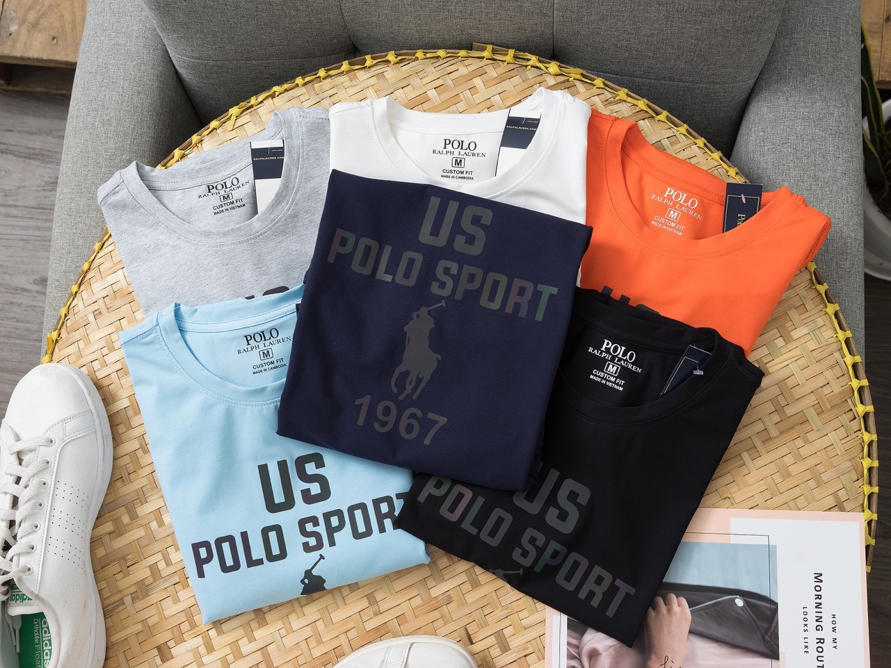 Áo thun polo con ngựa nam cổ tròn ngắn tay cotton cao cấp relaxstore