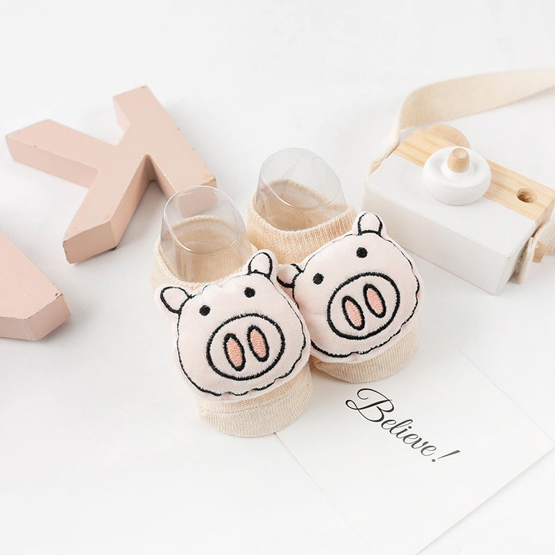 Tất Hình Thú Cổ Ngắn Chống Trơn Trượt Cho Bé Trai Bé Gái Siêu Dễ Thương