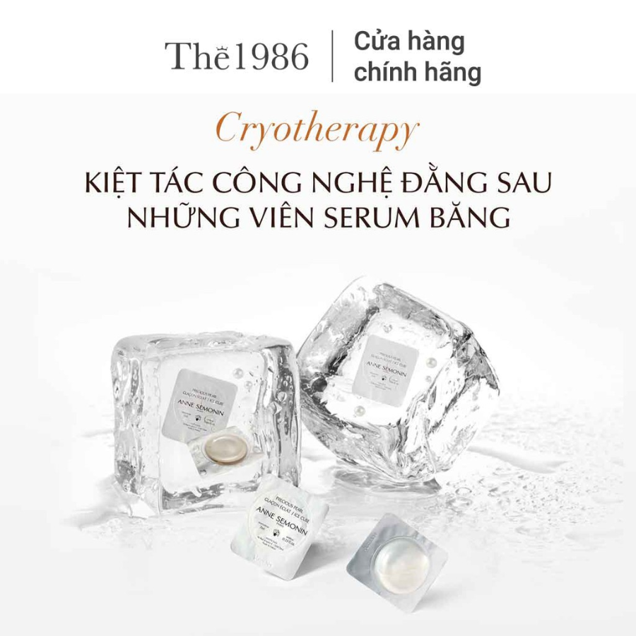 Hình ảnh Serum Ngọc Trai Băng Anne Semonin Precious Pearl Ice Cubes 7ml (Hộp 6 viên)