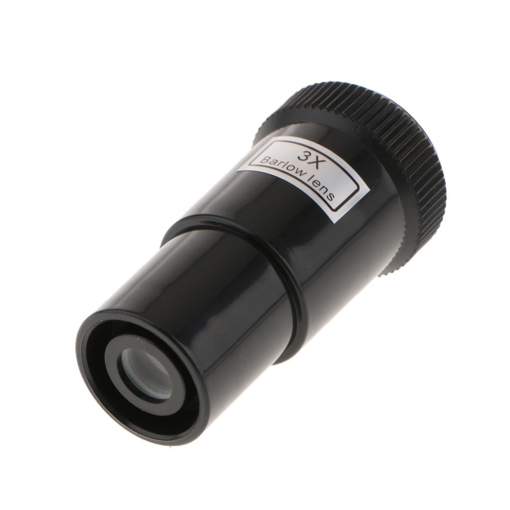2-3pack 3X Magnification Barlow Lens '0.965'/24.5mm Plastic for Telescope