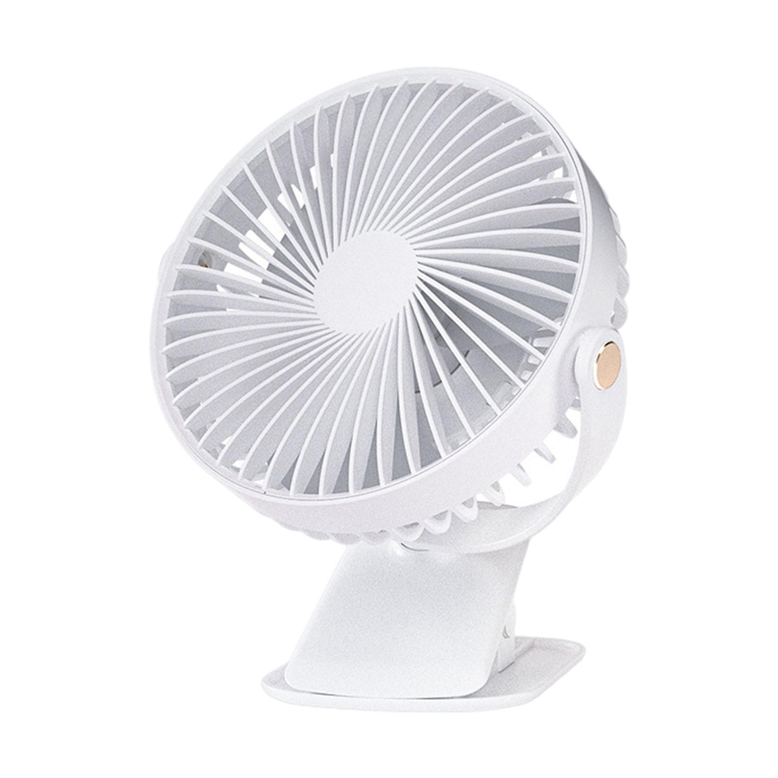 Portable Table Fan Clip-On Type 3 Speeds Cooling for Baby Stroller
