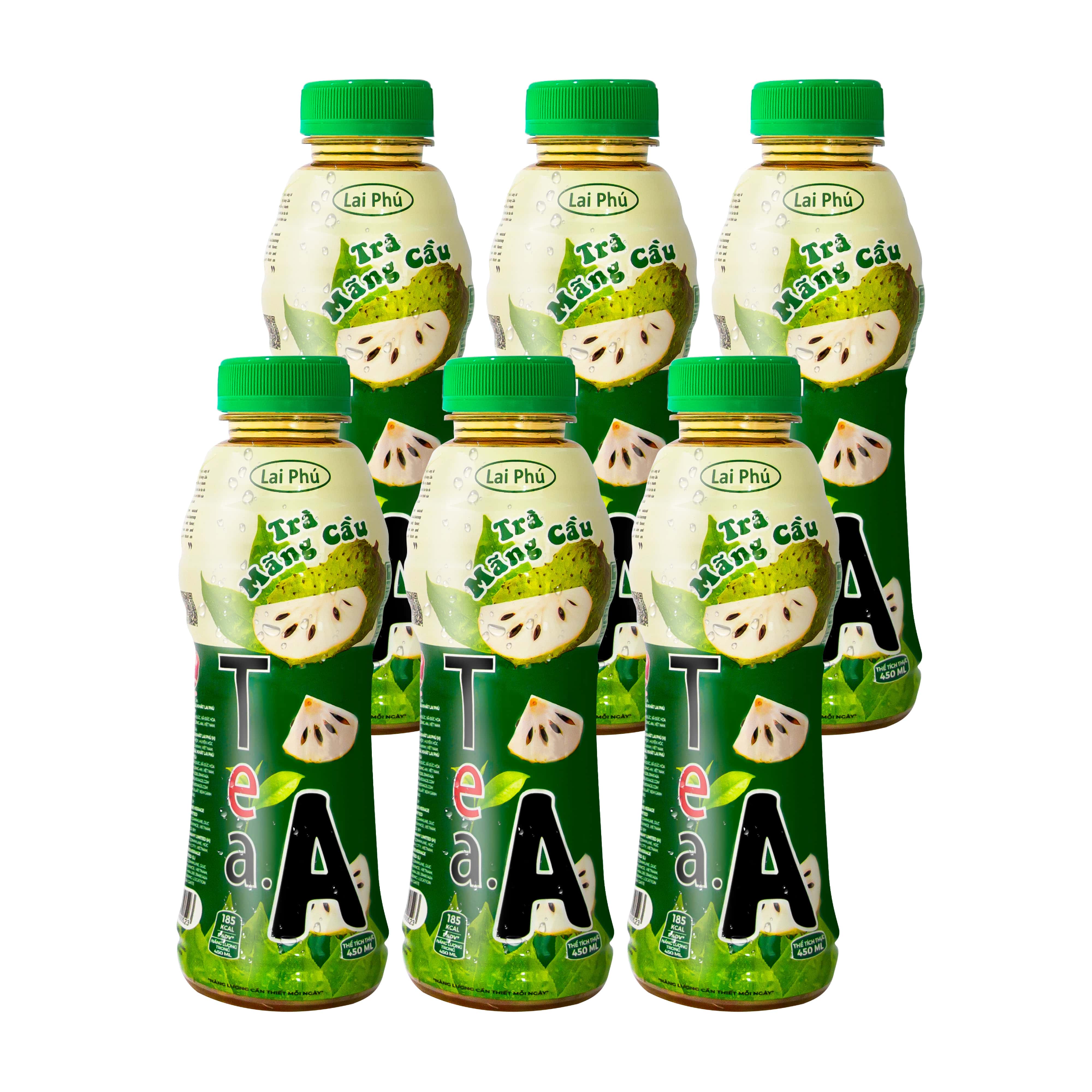 Trà Mãng Cầu Tea A Chai 450ml - Lốc 6 Chai
