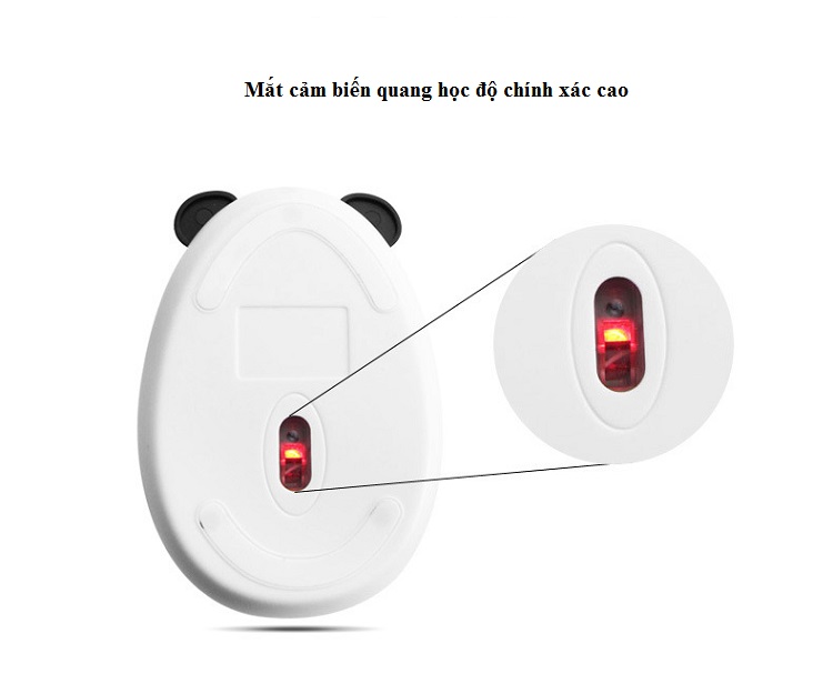 Chuột không dây mini Panda Mouse