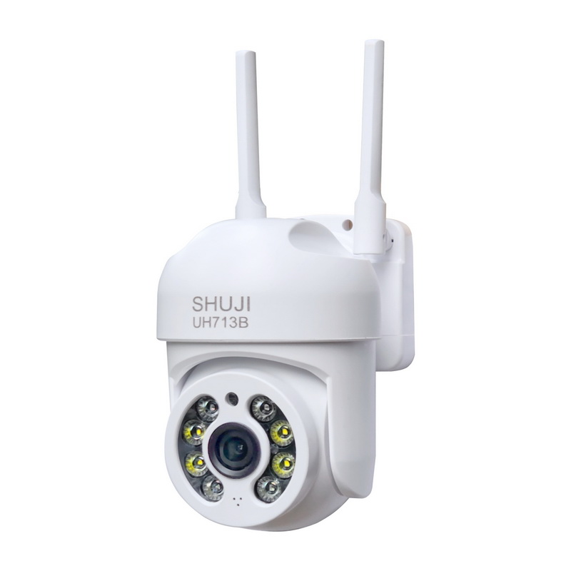 Camera wifi ngoài trời SHUJI UH713B - Lắp ngoài trời - Xoay 360 độ- Báo động khi có trộm- Ghi âm và Đàm thoại 2 chiều- Hàng chính hãng được nhập khẩu chính thức bởi Cty TNHH Shuji (VN)- Bảo hành 24 tháng