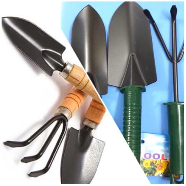 Combo Bộ 3 Dụng Cụ Làm Vườn Đa Năng - Loại 1 rất dày Thép sơn không rỉ - Set of 3 Garden Tools