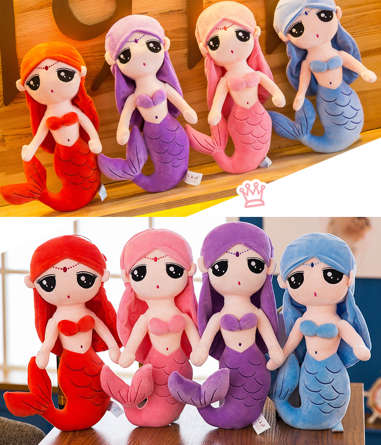 Thú bông nàng tiên cá tuyệt đẹp cho bé, người cá siêu hot cao cấp (30cm---&gt;50cm) hàng xịn cao cấp loại 1, an toàn cho trẻ nhỏ