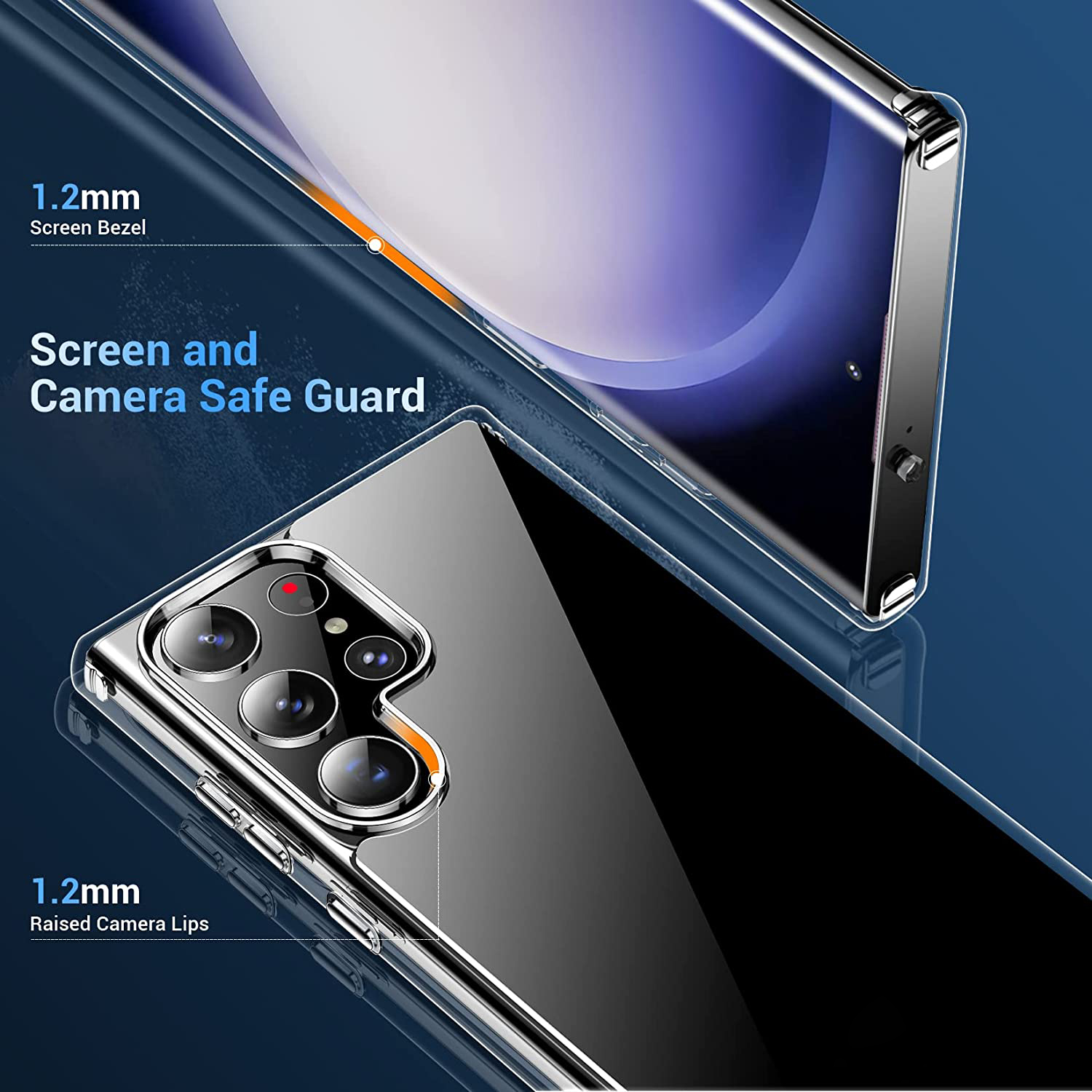 Ốp lưng chống sốc trong suốt cho Samsung Galaxy S23 / Galaxy S23+ / Galaxy S23 Plus / S23 Ultra Likgus Crashproof giúp chống chịu mọi va đập- Hàng nhập khẩu