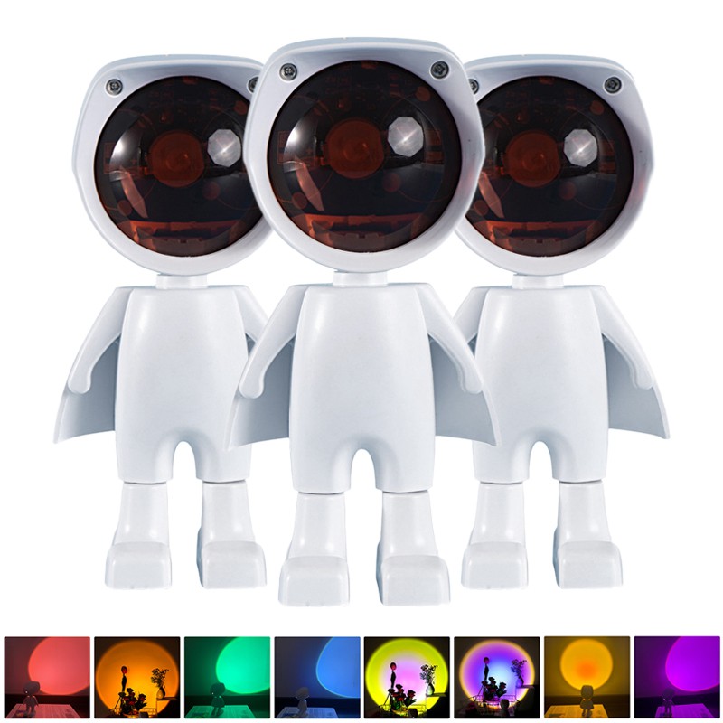 Đèn Sunset Robot cảm ứng XT4A - Đèn hoàng hôn, sunset chụp hình, decor, trang trí nội thất, quán cafe, quay video tiktok hot trend giá rẻ, ánh sáng tốt, công suất cao - Xoay 360 độ dễ dàng, thiết kế cực đẹp mắt