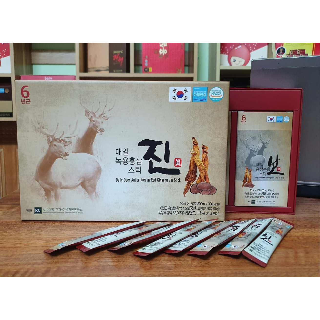 Nước hồng sâm lộc nhung jin stick – Daily deer antler korean red ginseng jin stick