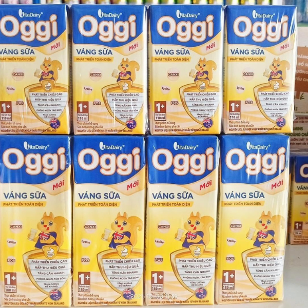 Sữa Bột Pha Sẵn Oggi 1+ Váng Sữa 110ml (Thùng 48 hộp)