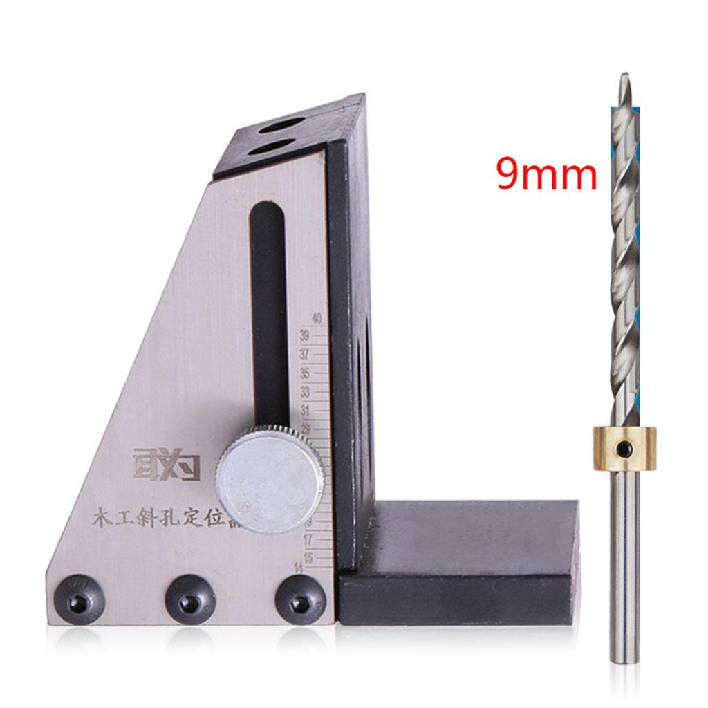 Pocket Hole Jig Tool Set Step Drill Bit Woodworking Joint Carpentry Tool Kit