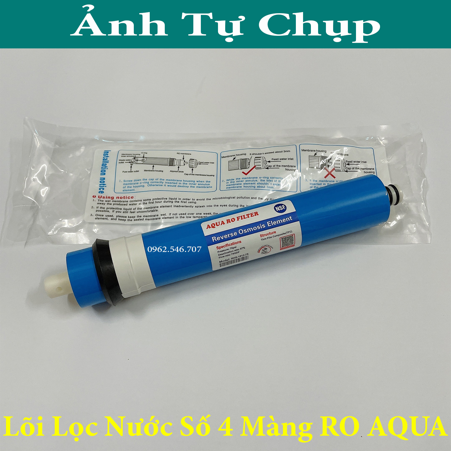 Lõi Lọc Nước Số 4 Màng RO 10 Lít/H – Hàng Tốt