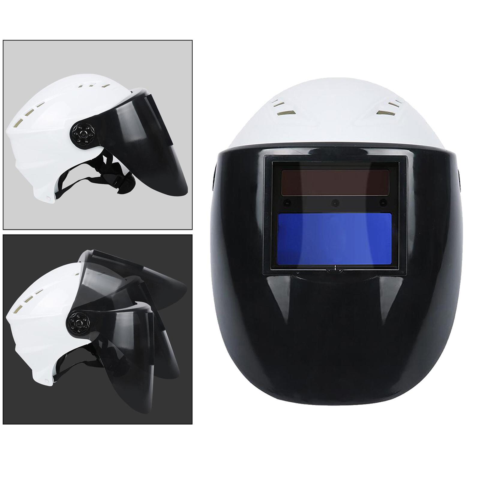 Solar Auto Darkening Welding Helmet Adjustable Hood Mask for TIG MIG ARC Weld Work Safety Headgear