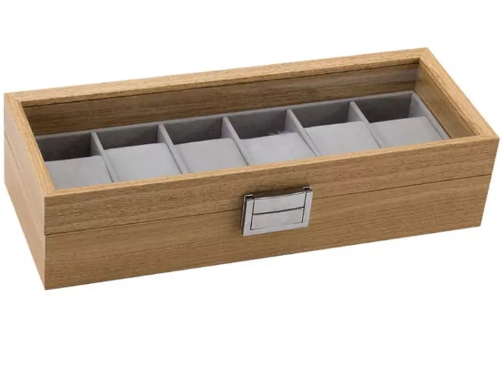 Hộp đựng đồng hồ 6 chiếc bằng gỗ cao cấp B888