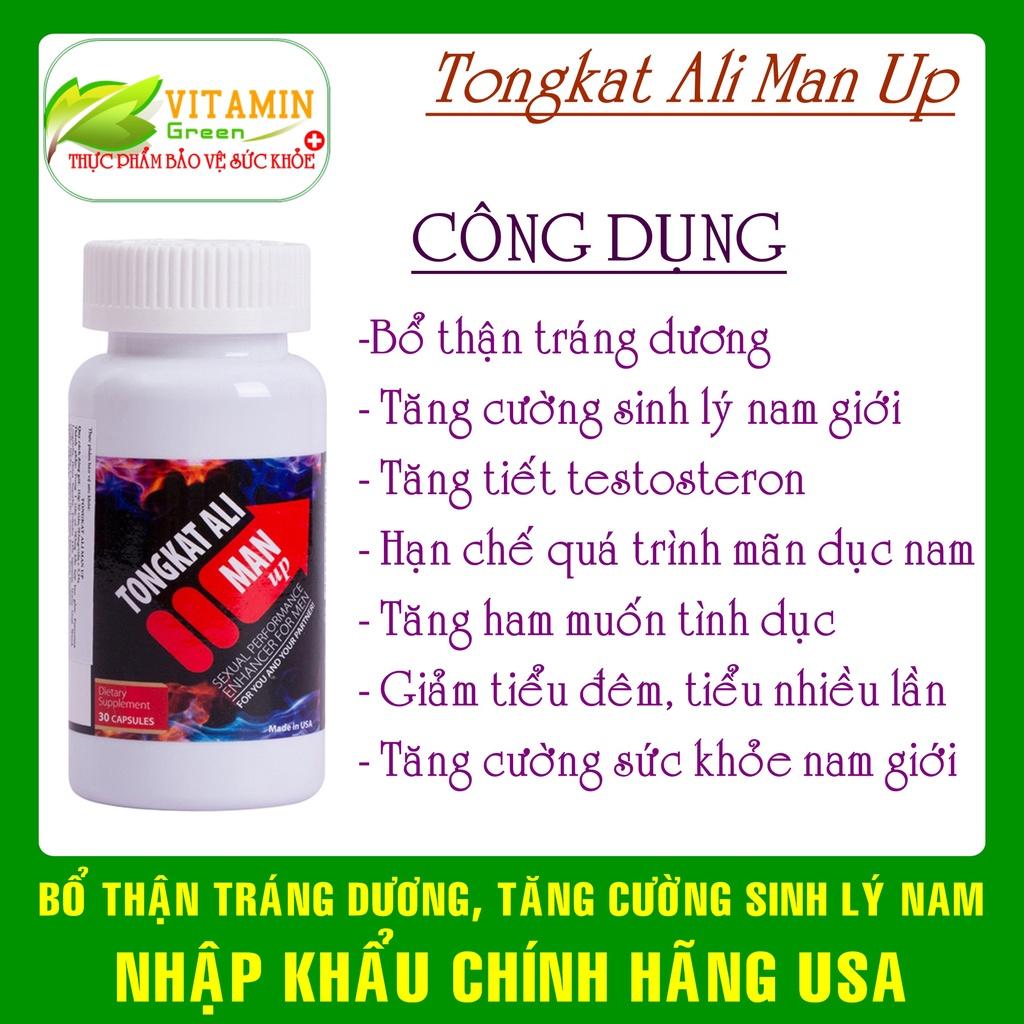 Tăng cường sinh lý nam TONGKAT ALI MEN UP Nature Gift giúp bổ thận tráng dương | Nhập khẩu chính hãng Mỹ