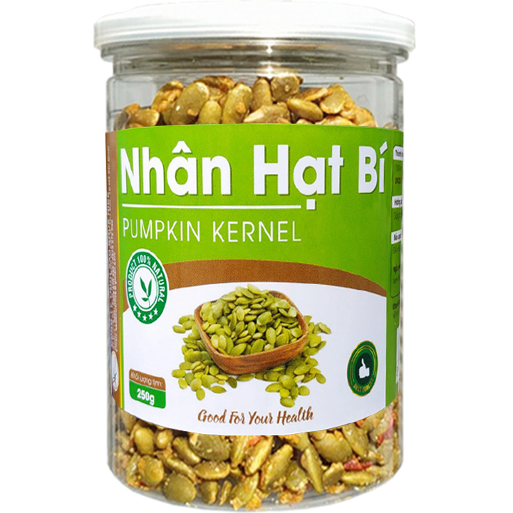 Nhân Hạt Bí Rang Tỏi Ớt Thương Hiệu SK FOOD - Hũ 250g